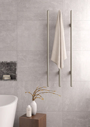 Meir Heated Vertical Towel Rail | Matte Black