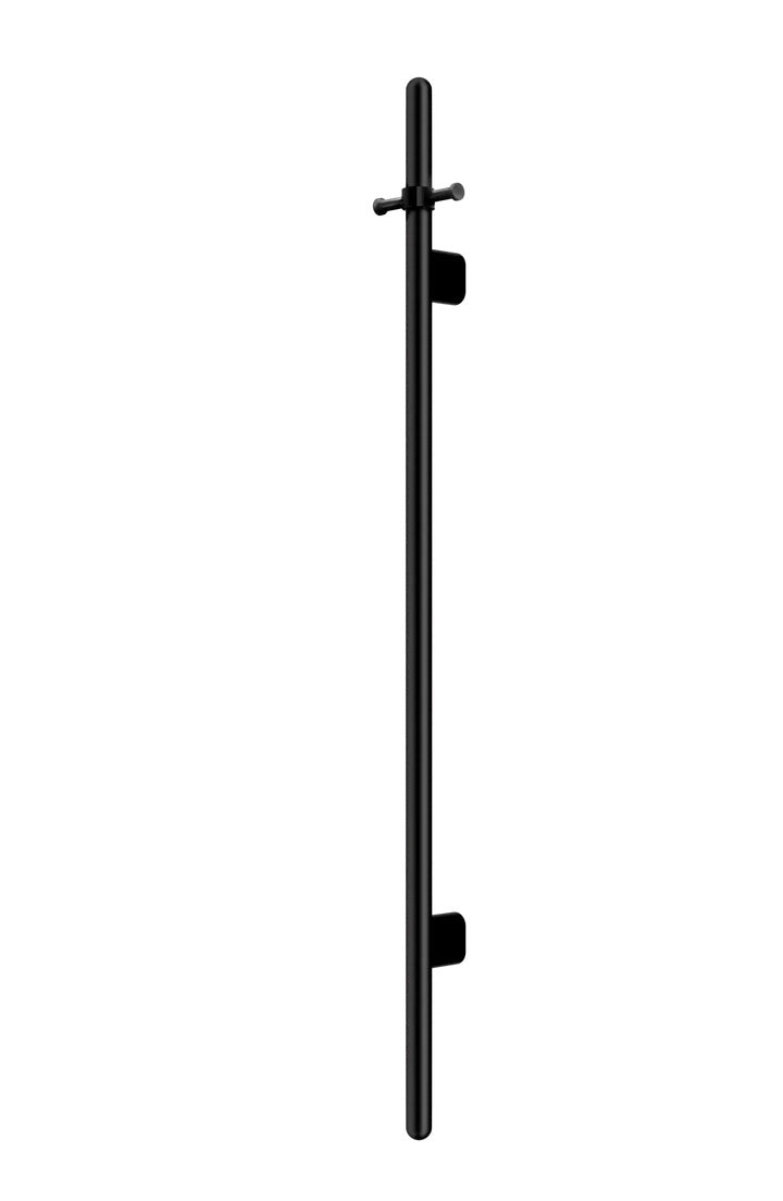 Meir Heated Vertical Towel Rail Matte Black The Kitchen Hub