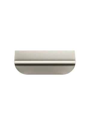 Meir Öppen Edge Pull Cabinet Handle 75mm | Brushed Nickel