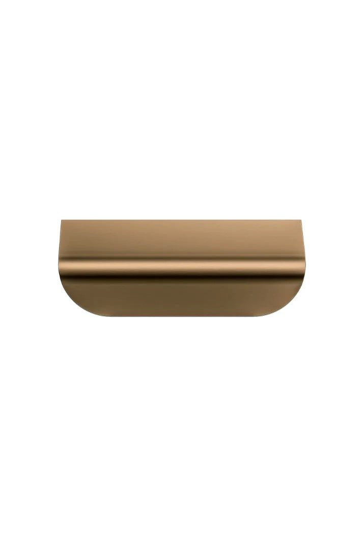 Meir Öppen Edge Pull Cabinet Handle 75mm | Lustre Bronze
