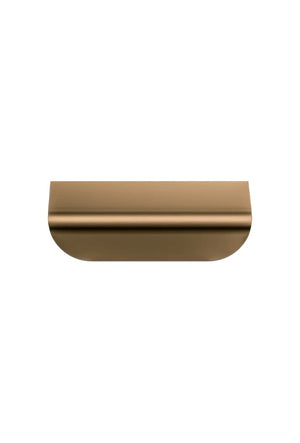 Meir Öppen Edge Pull Cabinet Handle 75mm | Lustre Bronze