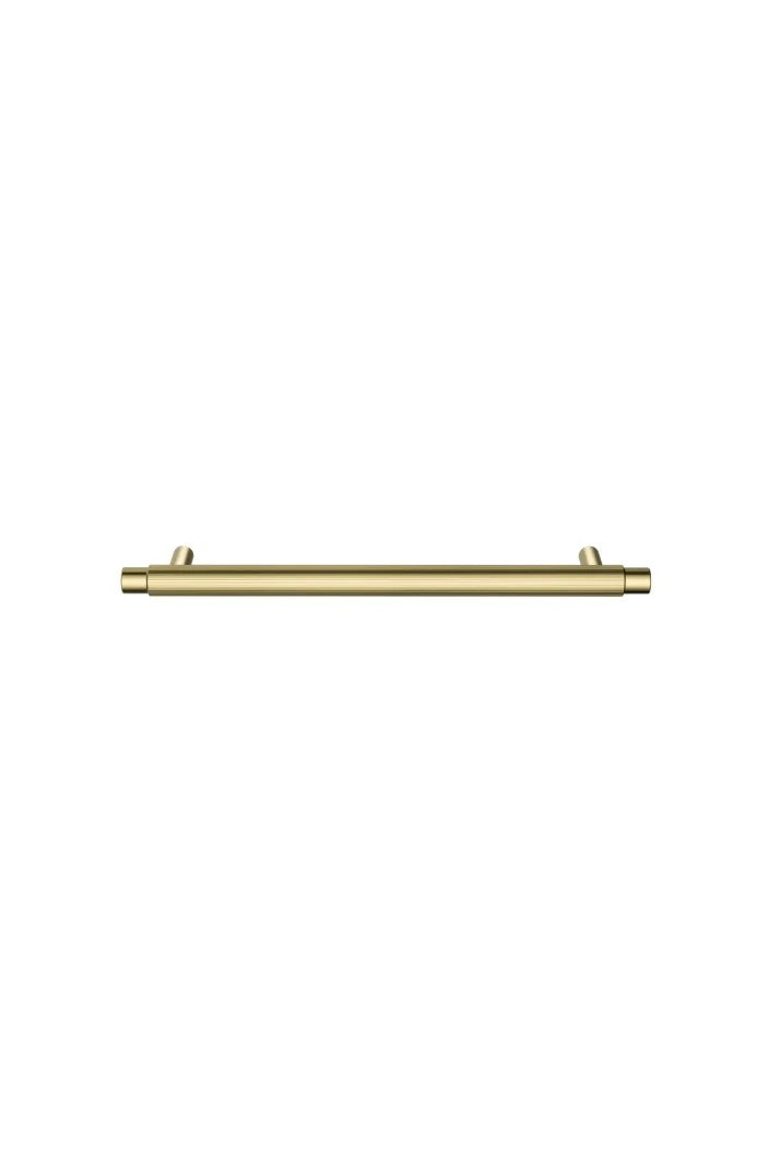 Meir Öppen Linear Knurled Round Pull Cabinet Handle 200mm | Tiger Bronze