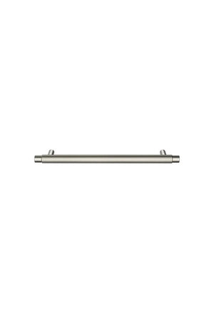 Meir Öppen Linear Knurled Round Pull Cabinet Handle 200mm | Brushed Nickel