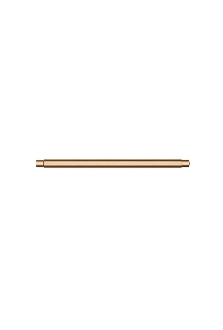 Meir Öppen Linear Knurled Round Pull Cabinet Handle 200mm | Lustre Bronze