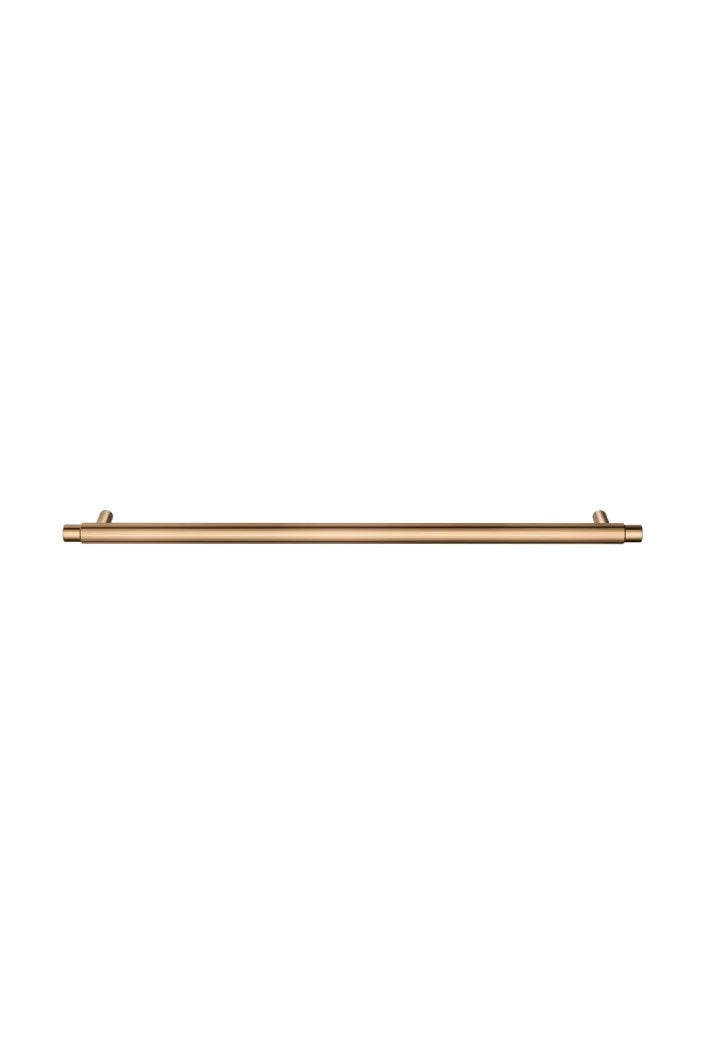 Meir Öppen Linear Knurled Round Pull Cabinet Handle 328mm | Lustre Bronze