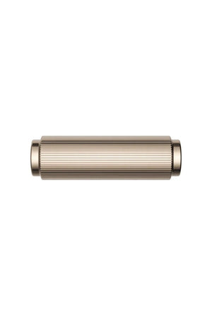 Meir Öppen T-pull Linear Knurled Cabinet Handle | Champagne