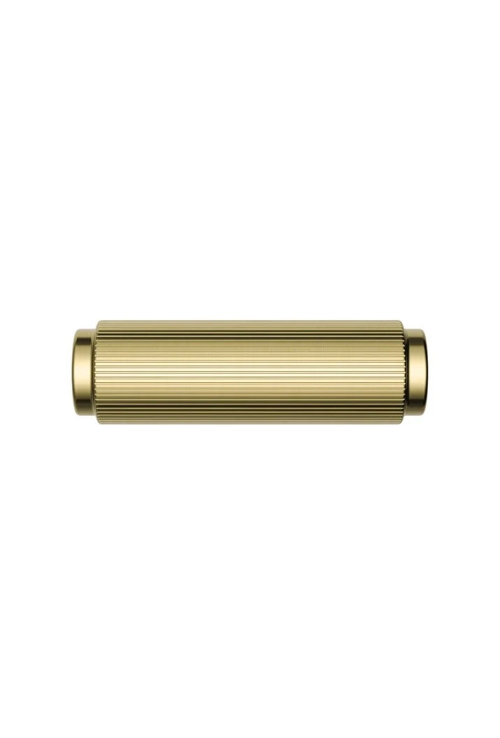 Meir Öppen T-pull Linear Knurled Cabinet Handle | Tiger Bronze
