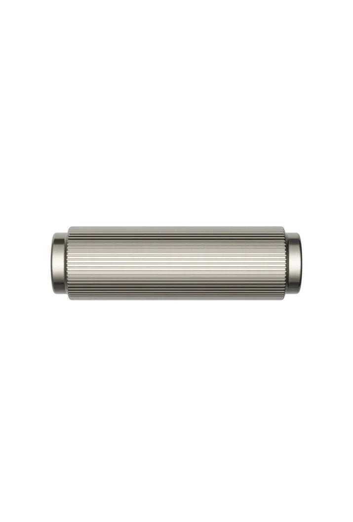 Meir Öppen T-pull Linear Knurled Cabinet Handle | Brushed Nickel