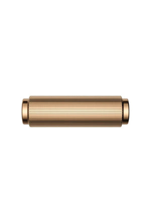 Meir Öppen T-pull Linear Knurled Cabinet Handle | Lustre Bronze