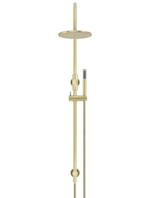 Meir Round Gooseneck Shower Set with 200mm Rose & Single Function Hand Shower | Tiger Bronze
