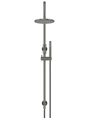 Meir Round Gooseneck Shower Set with 200mm Rose & Single Function Hand Shower | Shadow