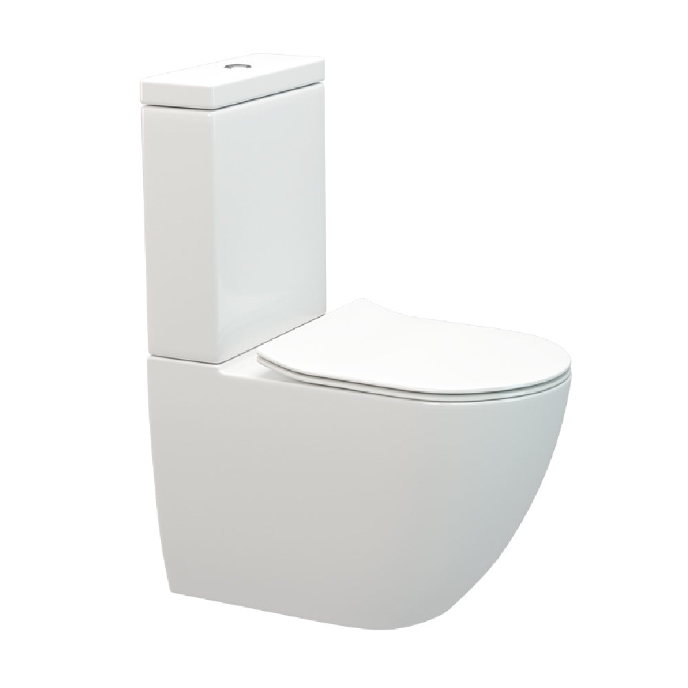 Parisi Ellisse MKII CC BTW Toilet Suite | Gloss White