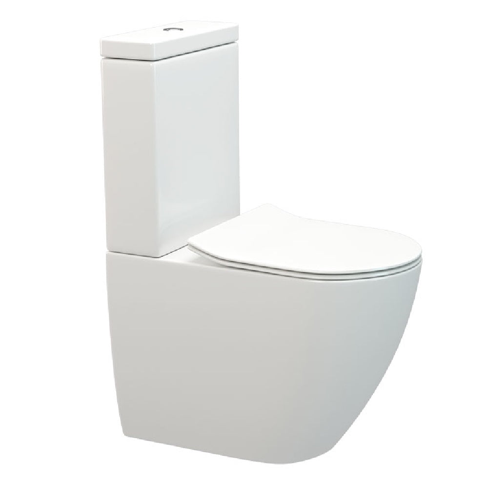 Parisi Ellisse MKII Overheight CC BTW Toilet Suite | Gloss White
