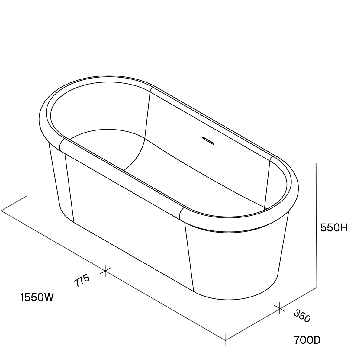 Mains Water Co. | Rippu Free Standing Bath