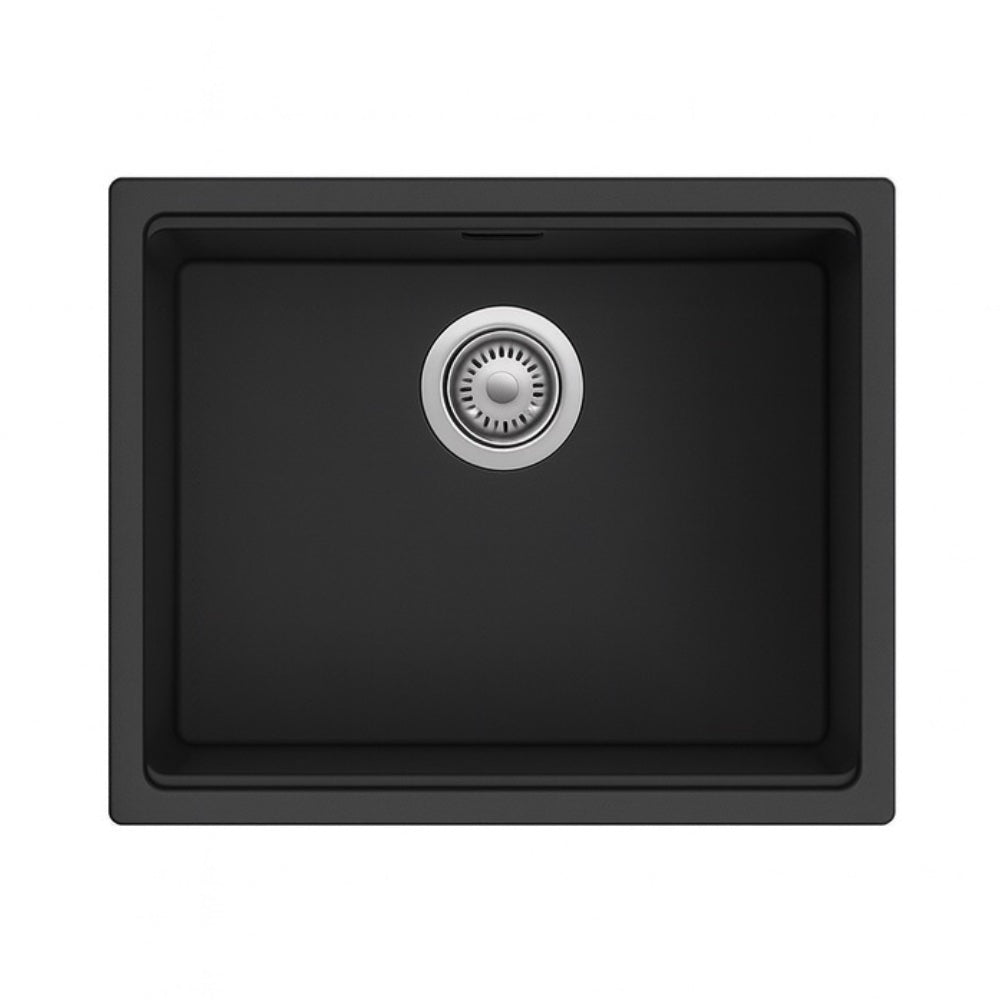 Rose & Stone Basalto | 500mm Single Sink | Matt Black