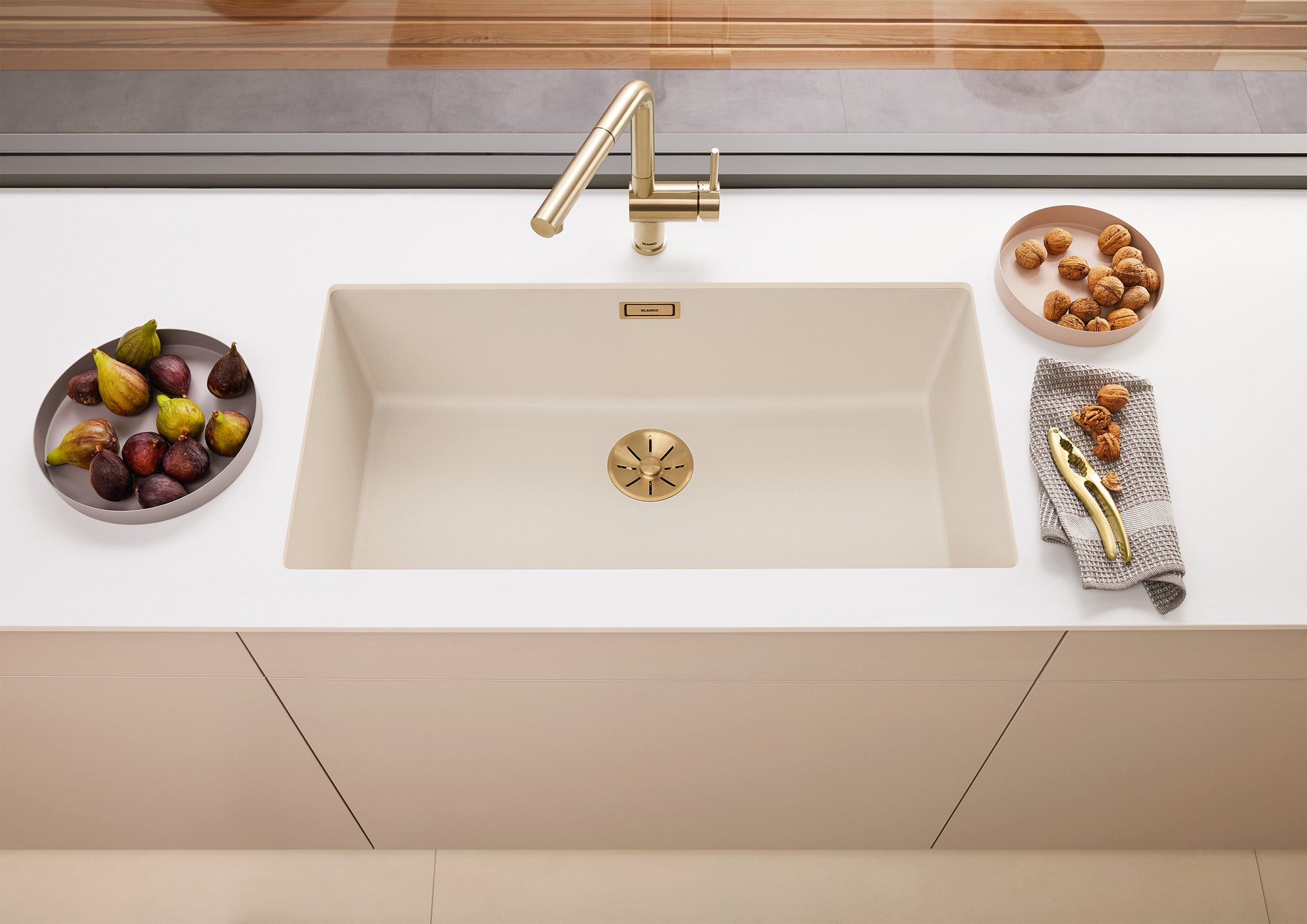 Blanco Single Bowl Waste Kit | Satin Gold