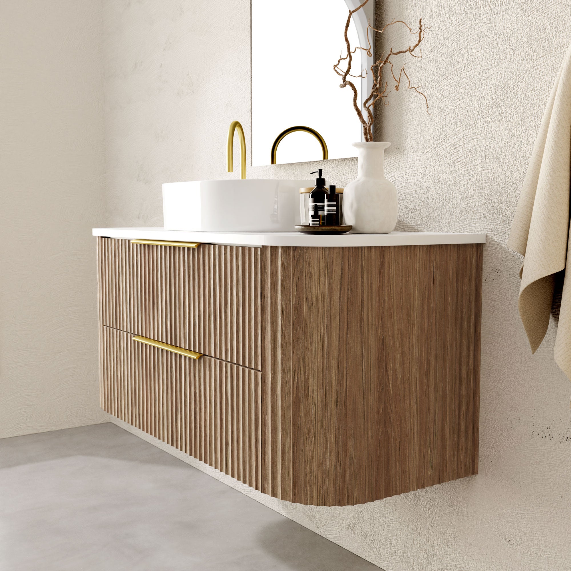 Marquis Shore Vanity | Timber, Dekton, Symphony or Caesarstone Top