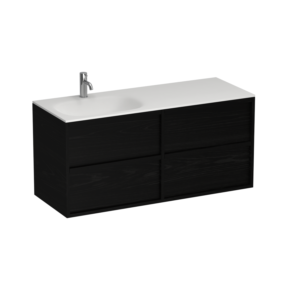 Alma Spio 1200 4 Drawer Vanity Left Basin