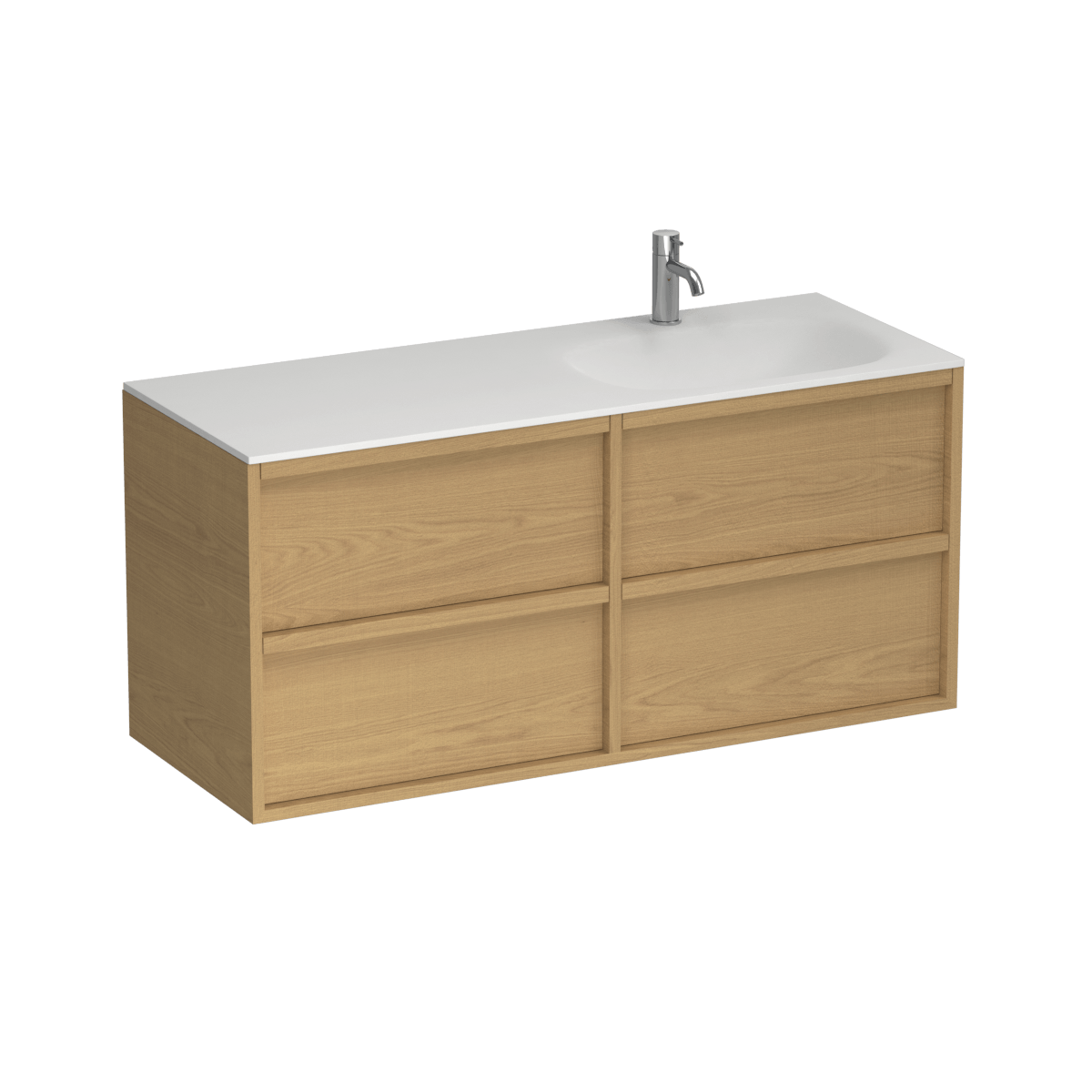 Alma Spio 1200 4 Drawer Vanity Right Basin