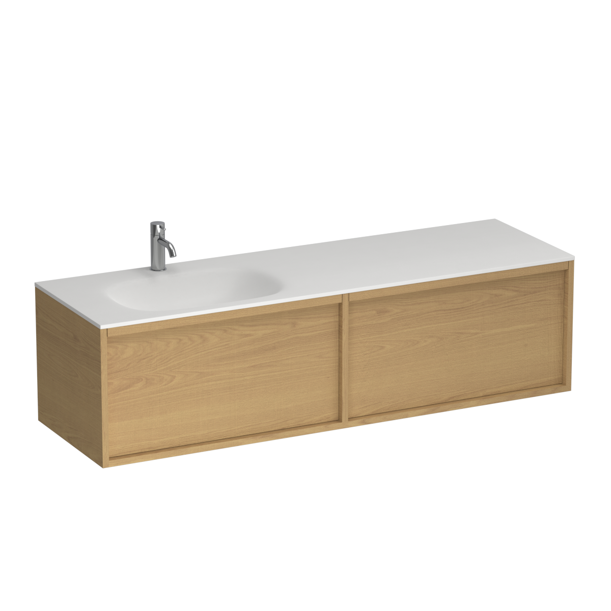 Alma Spio 1500 2 Drawer Vanity Left Basin