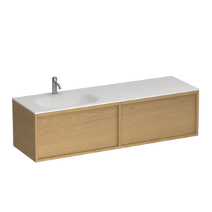 Alma Spio 1500 2 Drawer Vanity Left Basin