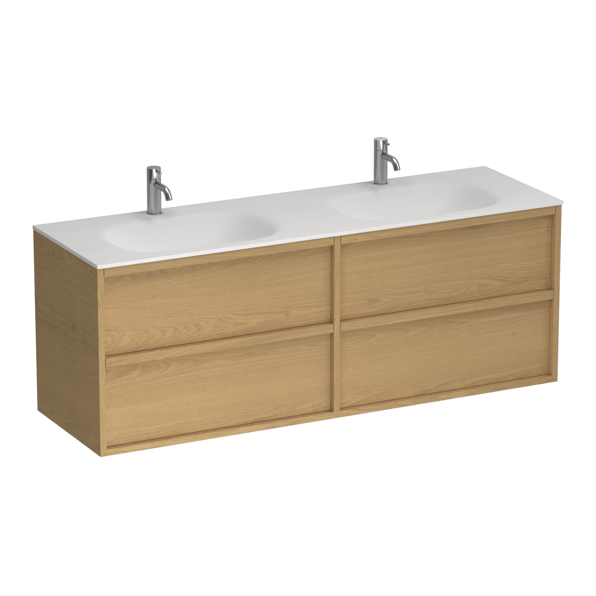 Alma Spio 1500 4 Drawer Vanity Double Basin