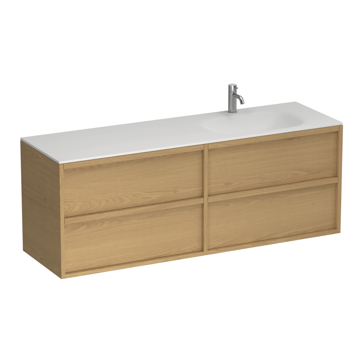 Alma Spio 1500 4 Drawer Vanity Right Basin