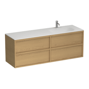 Alma Spio 1500 4 Drawer Vanity Right Basin