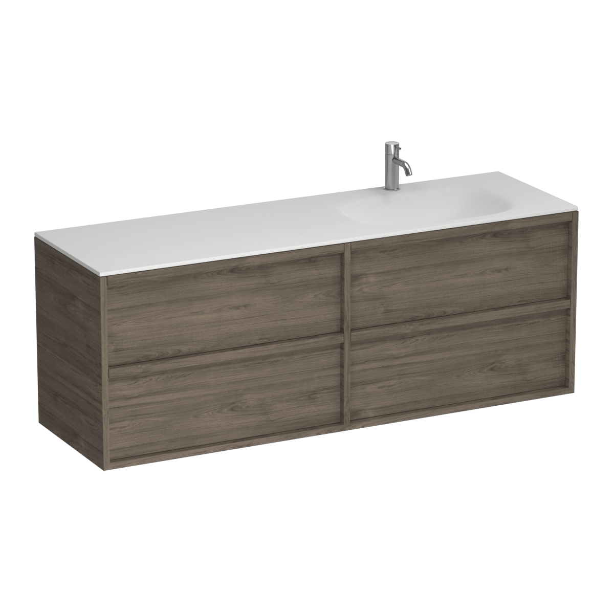 Alma Spio 1500 4 Drawer Vanity Right Basin