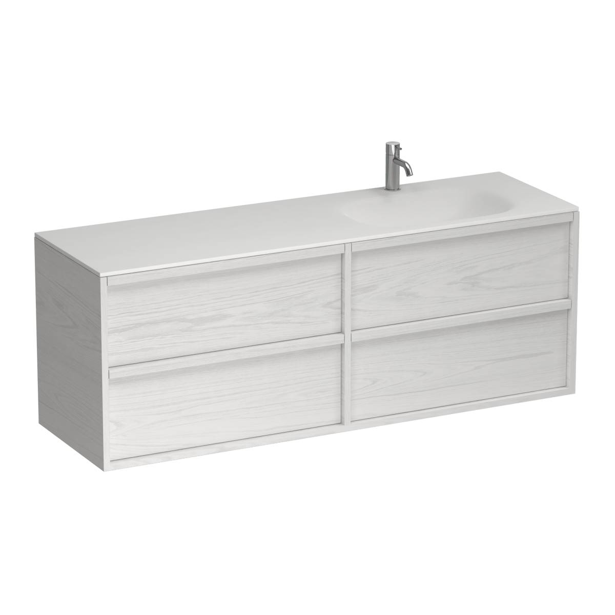 Alma Spio 1500 4 Drawer Vanity Right Basin