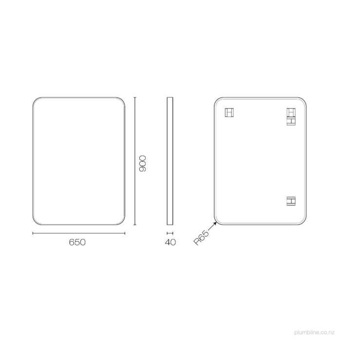 Frame XL 900 Rectangle Mirror