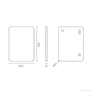 Frame XL 900 Rectangle Mirror