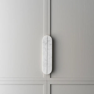 Lo&Co Dot Marble Handle Pull Large | Tundra Grey