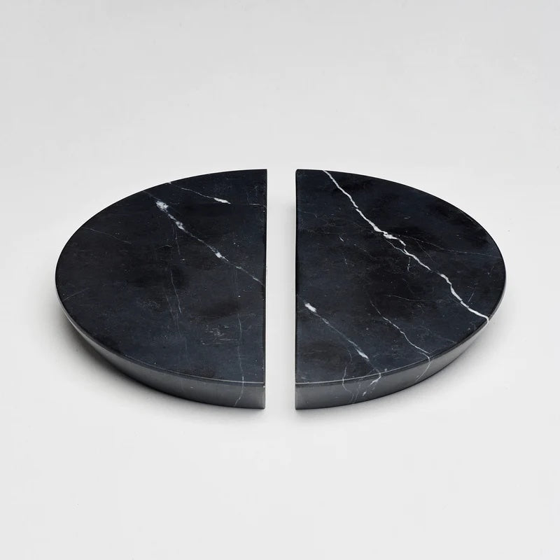 Lo&Co Arc Marble Handle Pair | Black