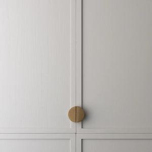 Lo&Co Luna Pull Handle | Tumbled Brass