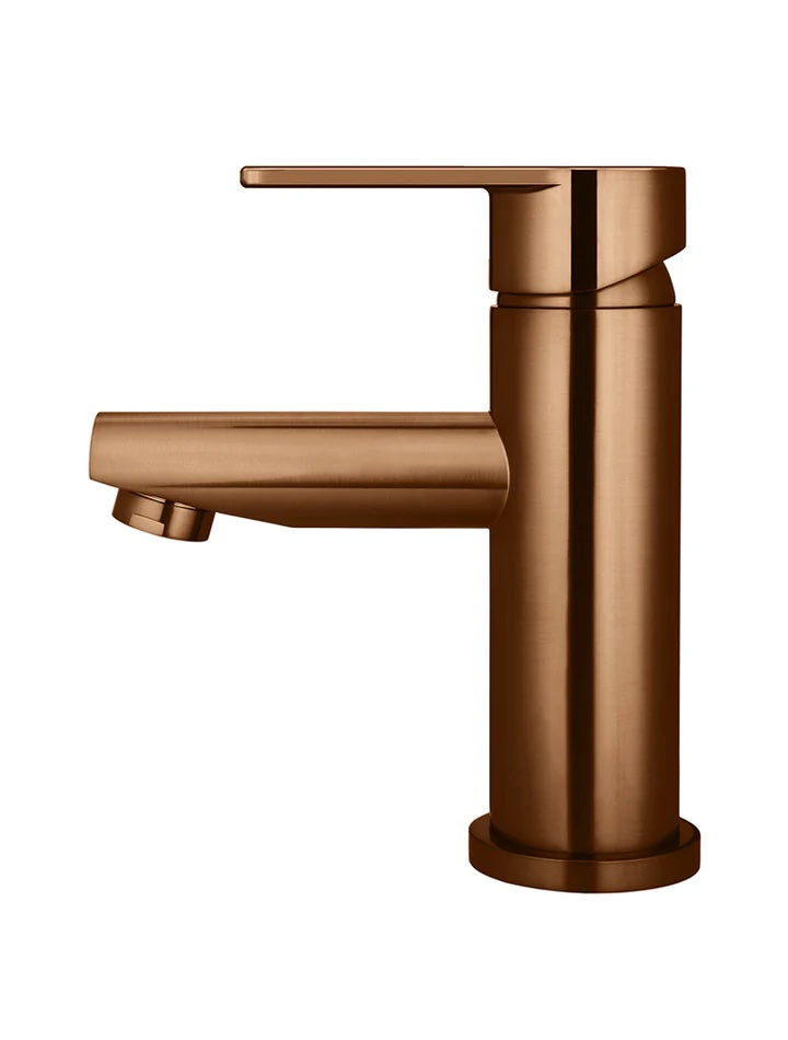 Meir Round Paddle Basin Mixer | Lustre Bronze