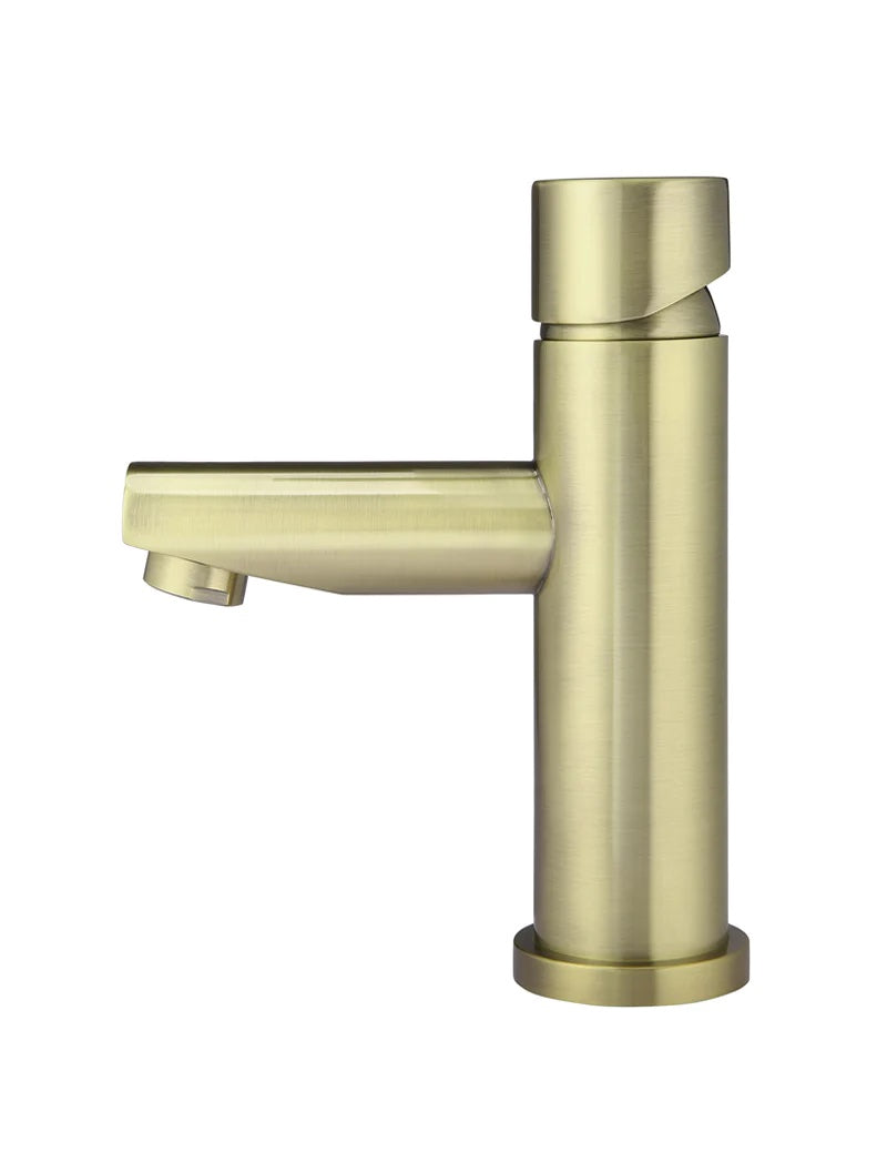 Meir Round Pinless Basin Mixer | Tiger Bronze