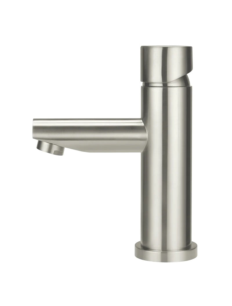 Meir Round Pinless Basin Mixer | Brushed Nickel