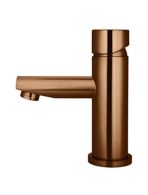 Meir Round Pinless Basin Mixer | Lustre Bronze