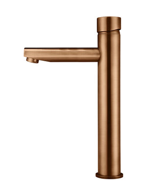 Meir Round Pinless Tall Basin Mixer | Lustre Bronze