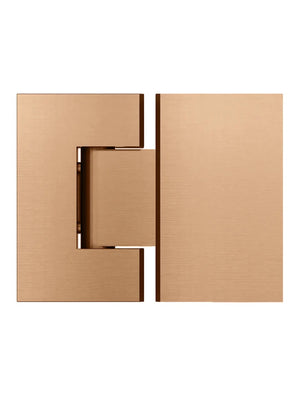 Meir Glass To Glass Shower Door Hinge | Lustre Bronze