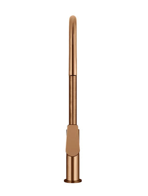 Meir Round Paddle Piccola Pull Out Kitchen Mixer Tap | Lustre Bronze