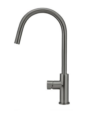 Meir Round Pinless Piccola Pull Out Kitchen Mixer Tap | Shadow
