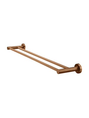 Meir Round Double Towel Rail 600mm | Lustre Bronze