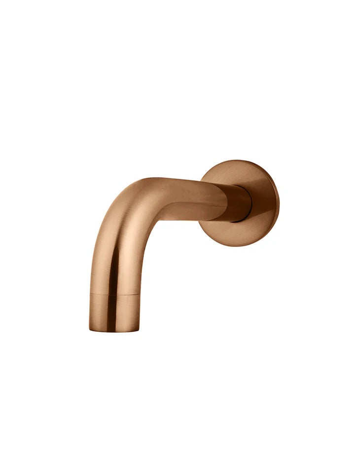 Meir Round Curved Spout 130mm | Lustre Bronze