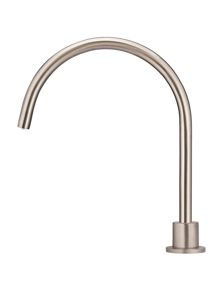 Meir Round High-Rise Swivel Hob Spout | Champagne
