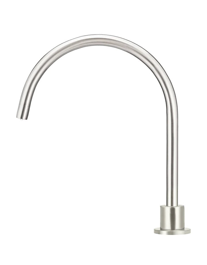 Meir Round High-Rise Swivel Hob Spout | Brushed Nickel