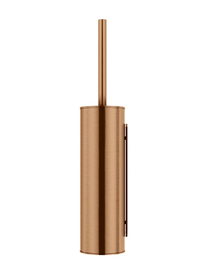Meir Round Toilet Brush & Holder | Lustre Bronze