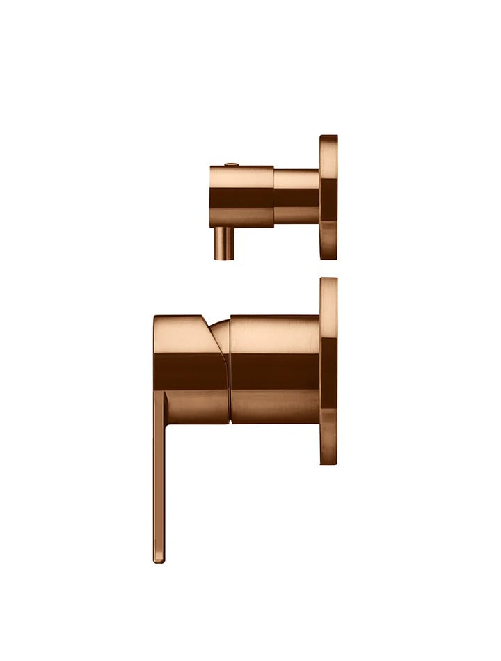 Meir Round Paddle Diverter Mixer | Lustre Bronze