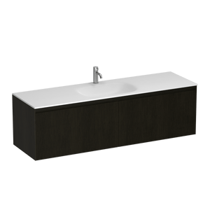 Strata Spio 1500 2 Drawer Vanity Centre Basin